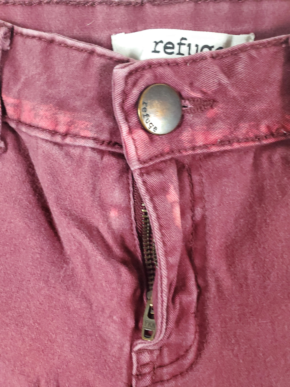 Refuge Women's Burgundy Skinny Jeans Size 4
