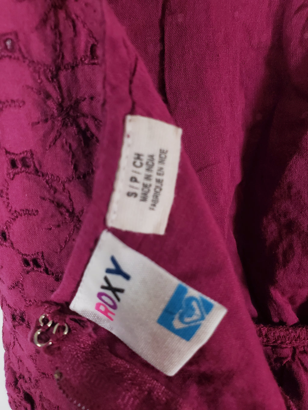 Roxy Sleeveless Burgundy dress/top