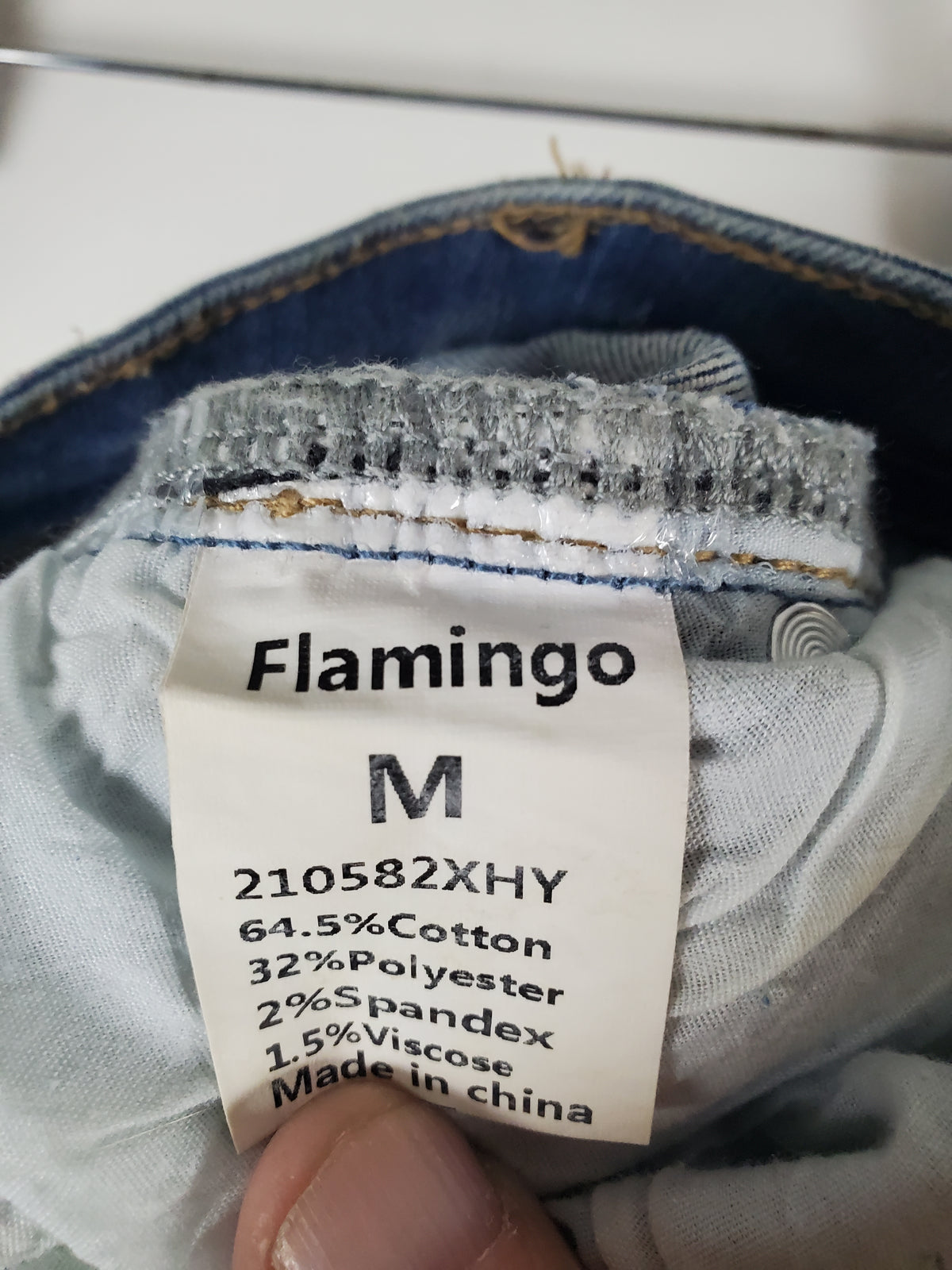 Flamingo Medium Blue Denim Jeans Stars and Stripes pockets