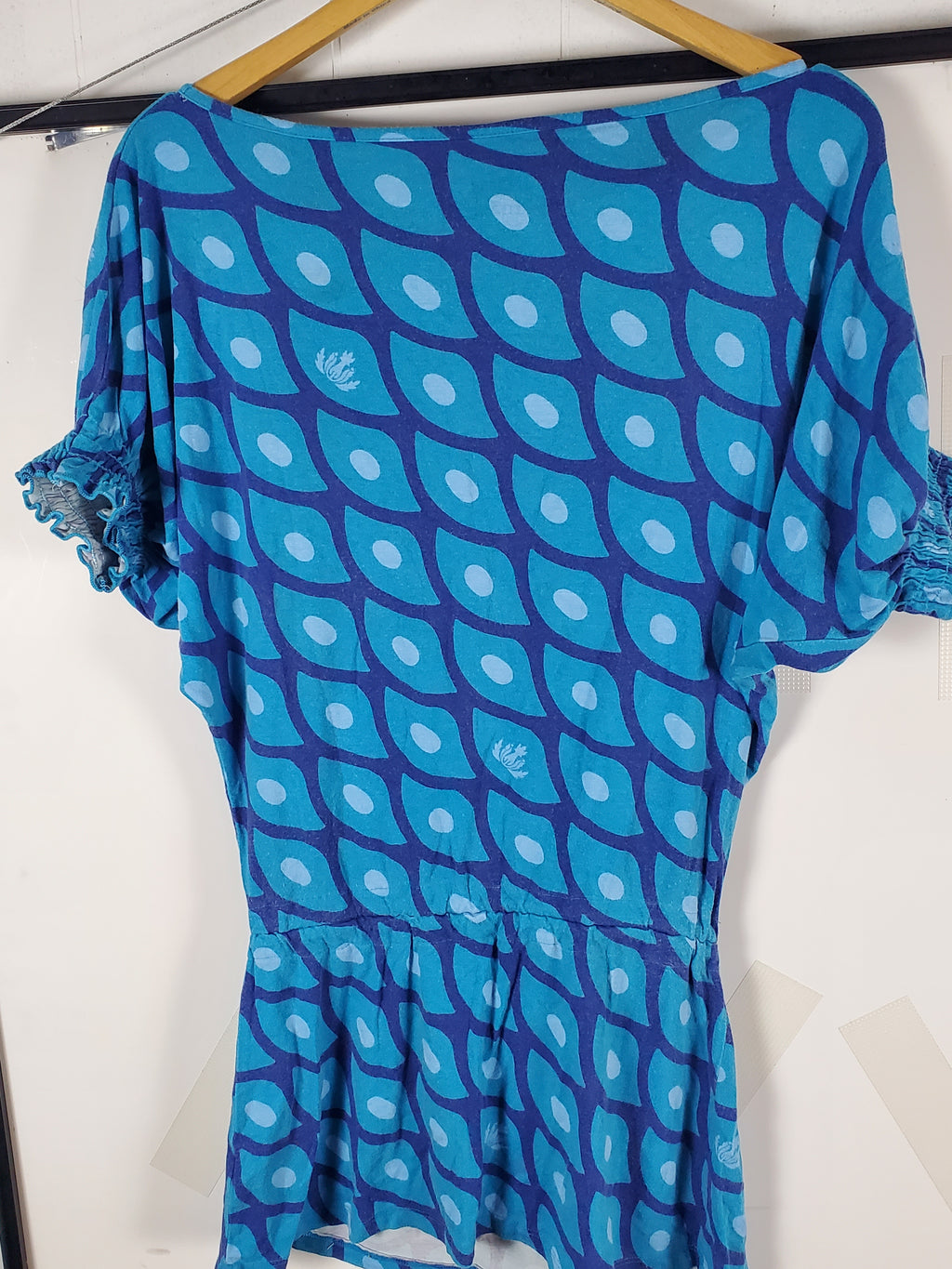Malie Blue Patterned Dress Small