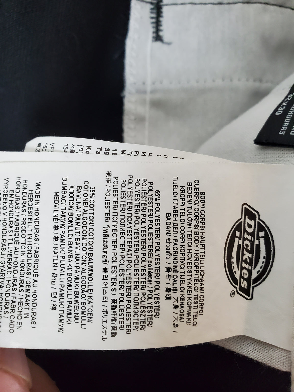 Dickies Flex Men's Black Pants 32x30 Made in Honduras 874 original fit