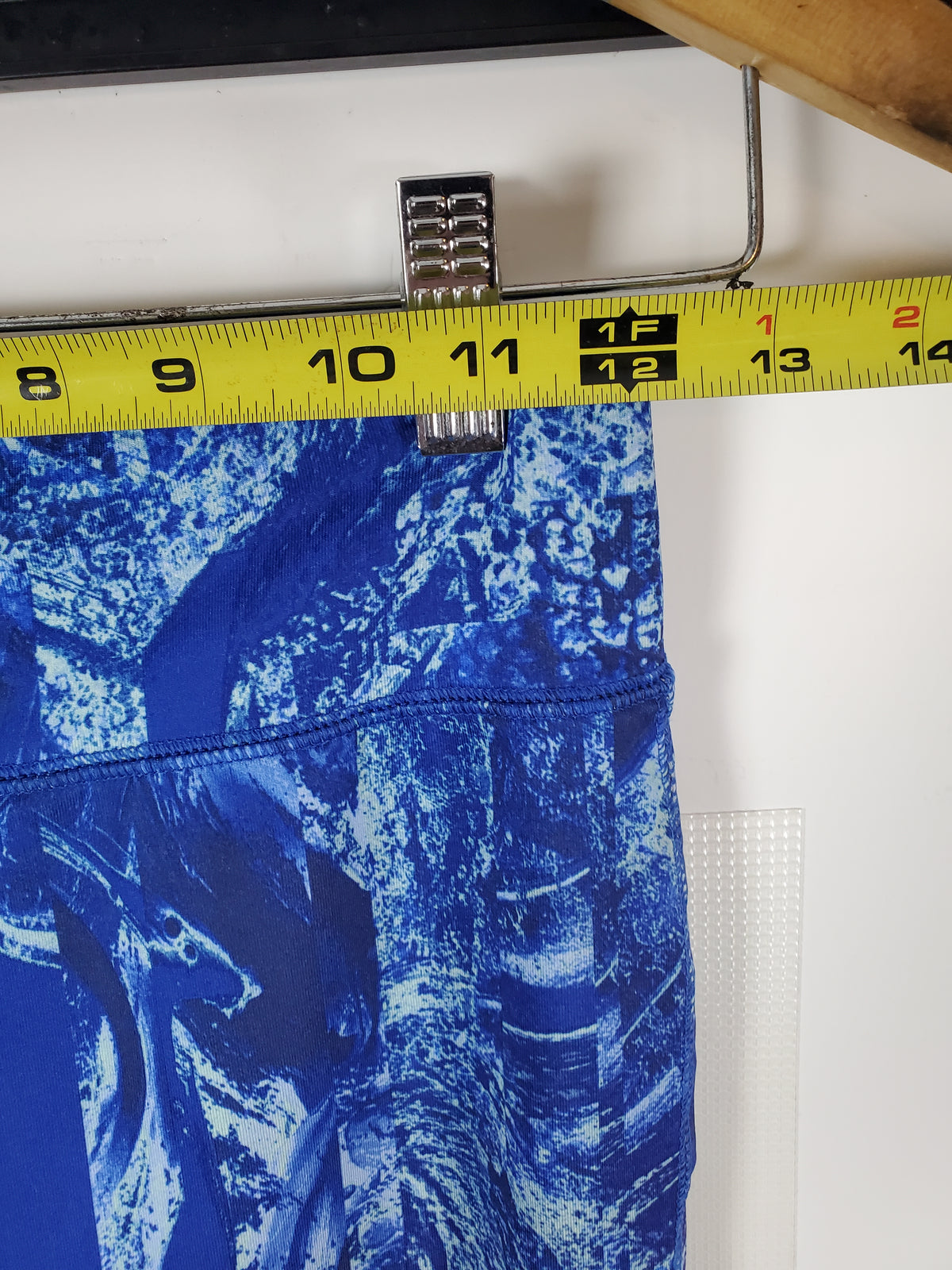 Mossimo Supply Co. Blue Abstract Print Yoga Pants