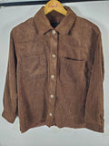 Love Tree Brown Corduroy button up shirt Size S