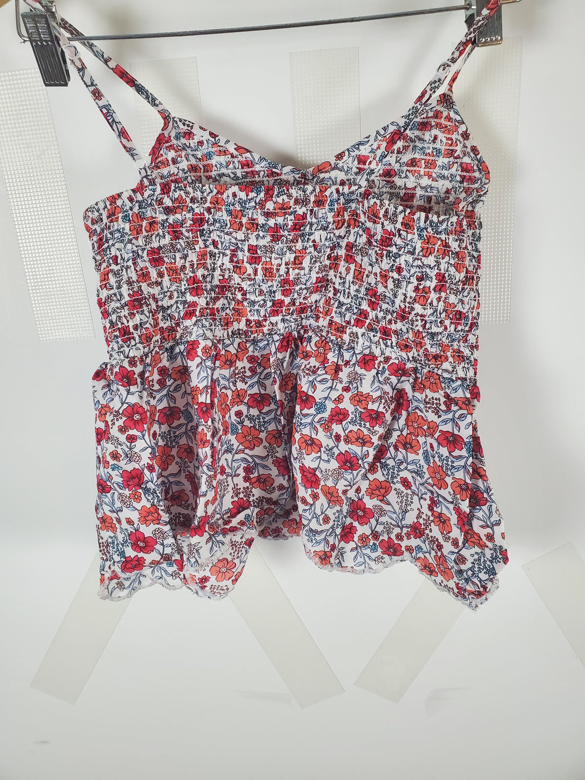 No Boundaries spaghetti strap Floral top size S
