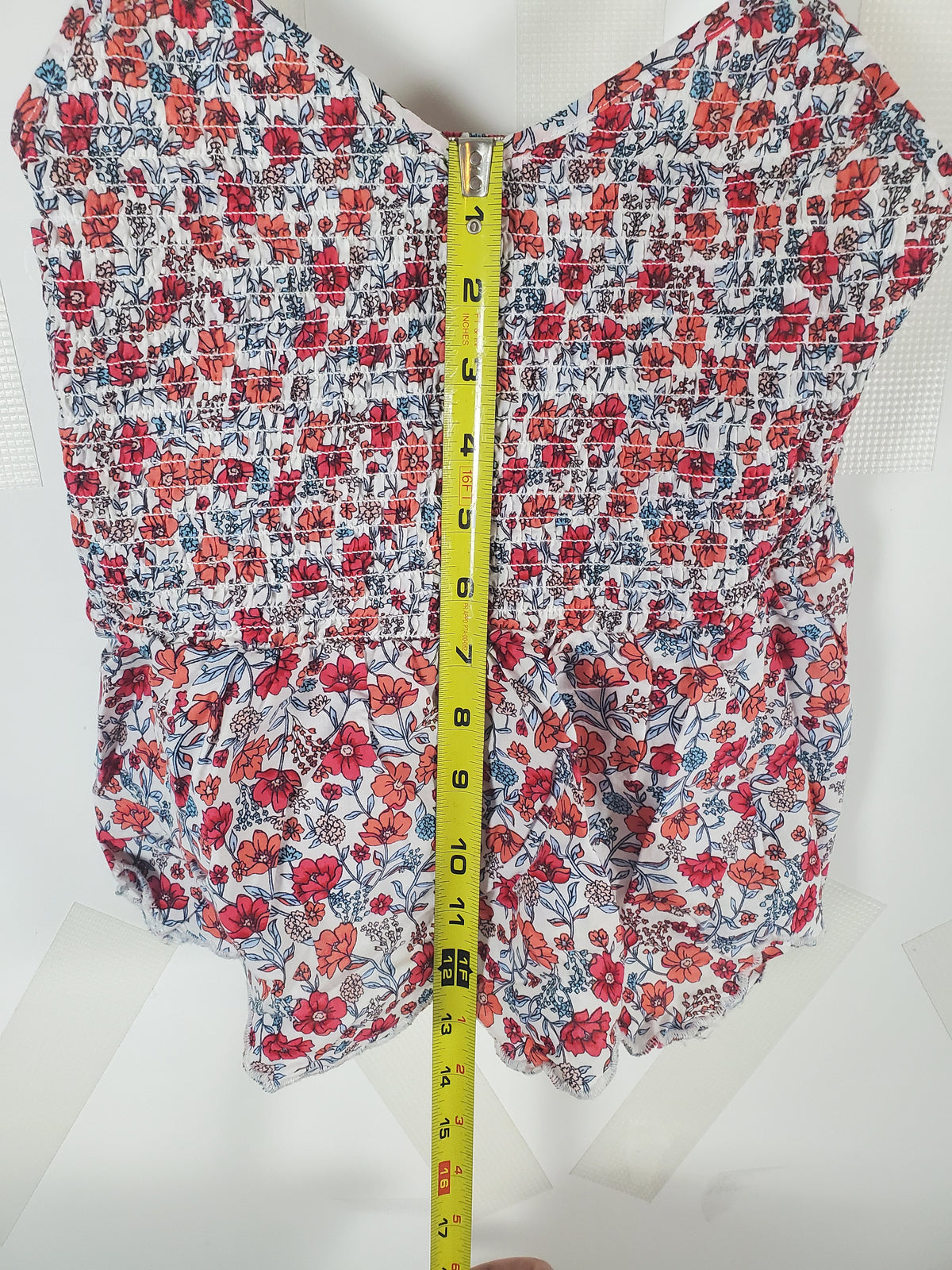No Boundaries spaghetti strap Floral top size S