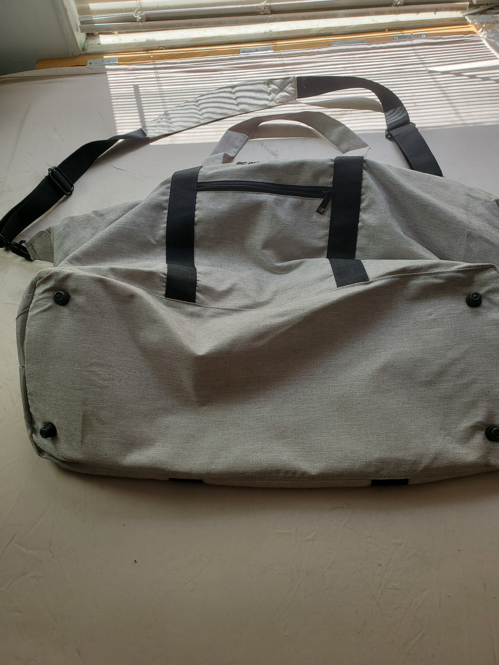 BC Outfitters Gray Duffel/Gym bag