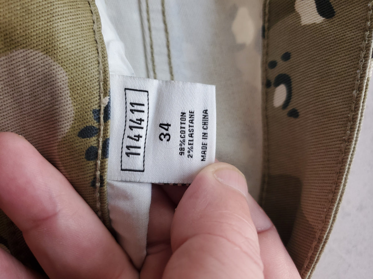 KDNK Camouflage Cargo Pants – Size 34 – Cotton/Elastane – Great Condition