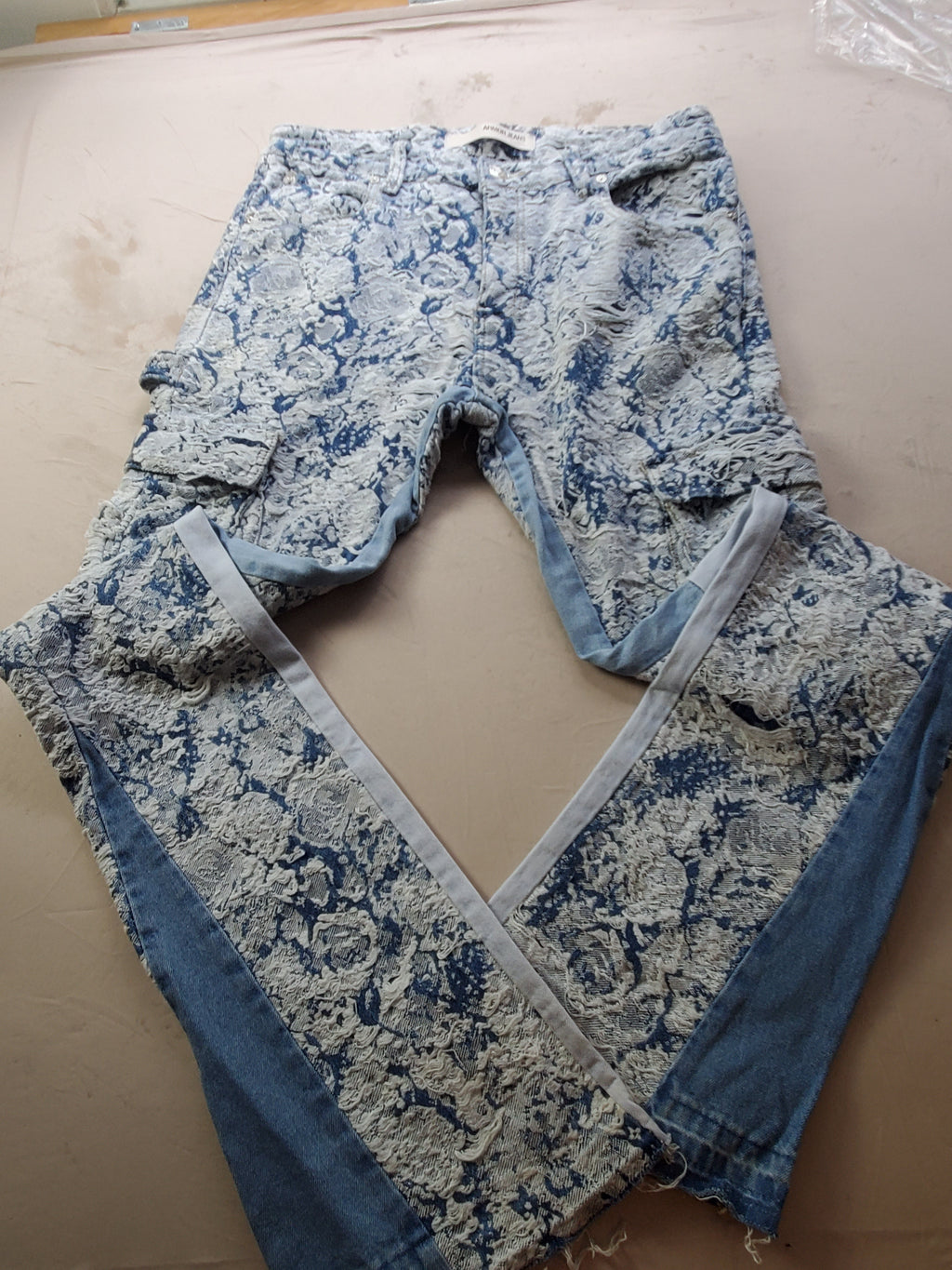 Armor Jeans Stacked – Size 34x36 – Rare Exclusive Pattern Denim