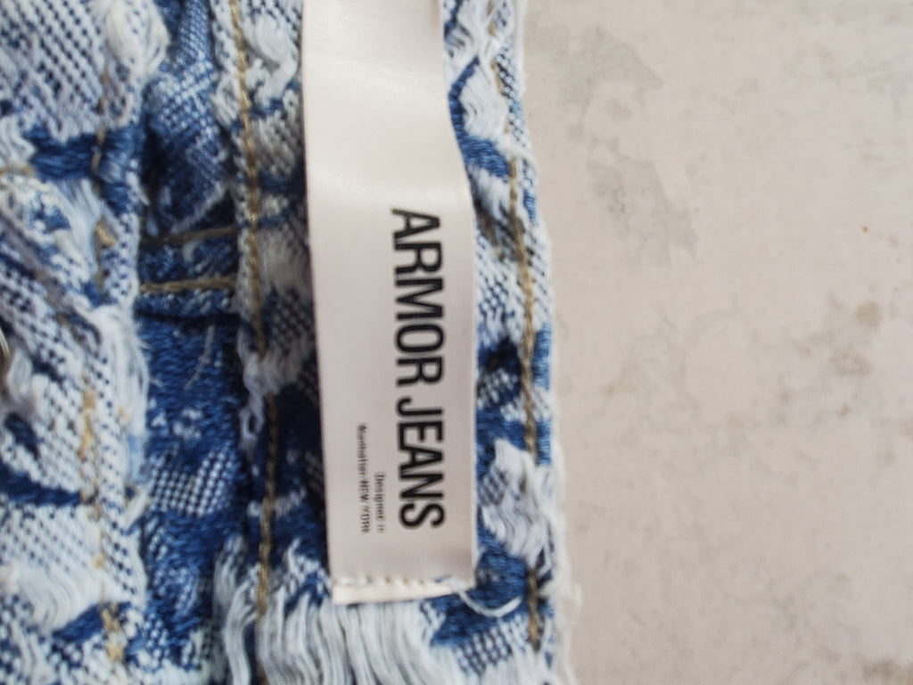Armor Jeans Stacked – Size 34x36 – Rare Exclusive Pattern Denim