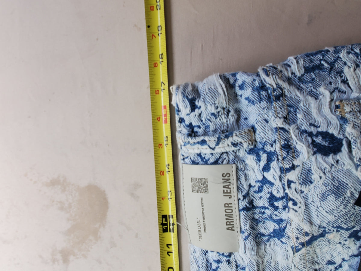 Armor Jeans Stacked – Size 34x36 – Rare Exclusive Pattern Denim