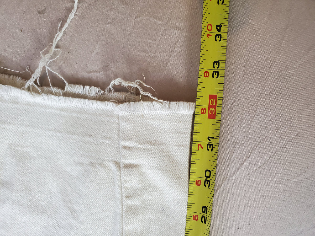 Nova Men Cargo Denim Jeans – Size 34x32 – Light Beige – Distressed Hem