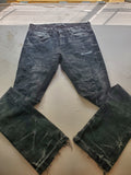 Jordan Craig Martin Stacked Jeans – 34x36 – Distressed Black Denim