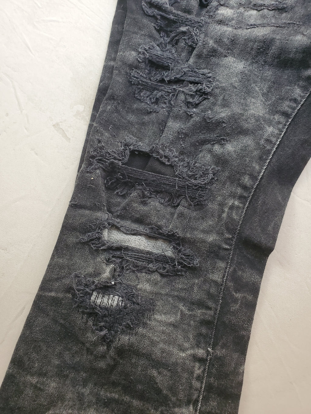 Jordan Craig Martin Stacked Jeans – 34x36 – Distressed Black Denim