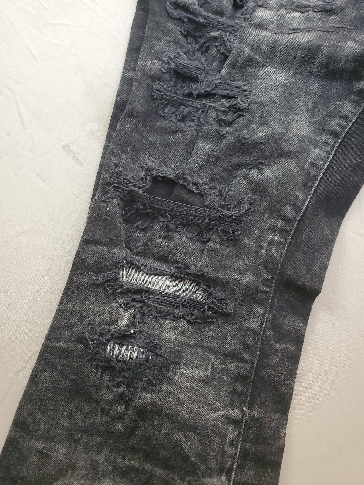 Jordan Craig Martin Stacked Jeans – 34x36 – Distressed Black Denim