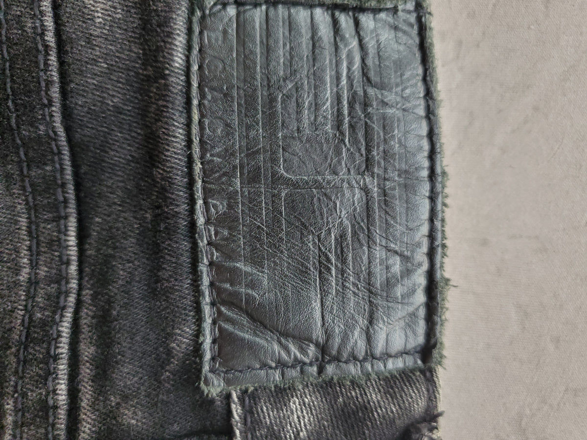Jordan Craig Martin Stacked Jeans – 34x36 – Distressed Black Denim