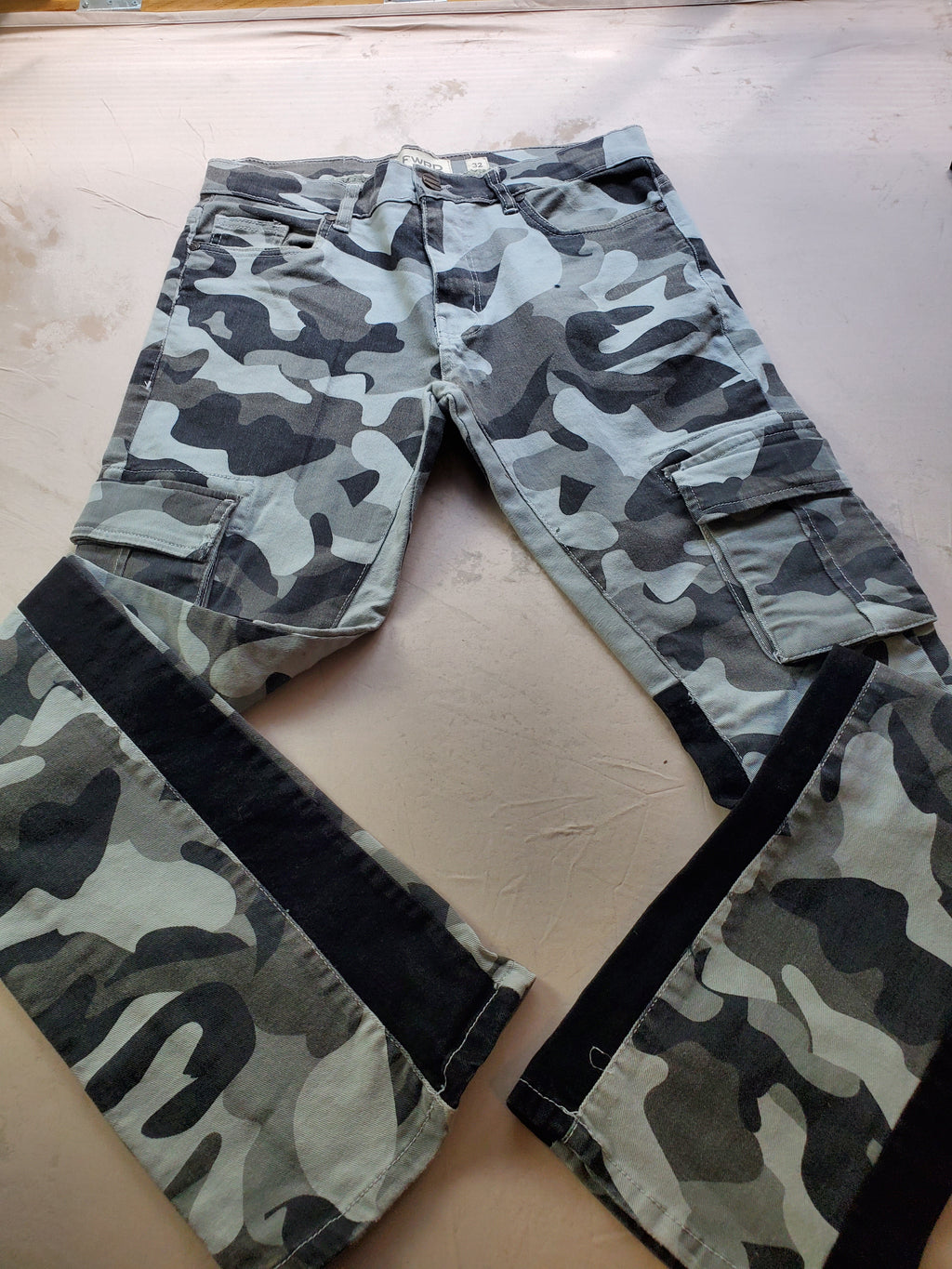 FWRD Denim Stacked Jeans – Size 32x36 – Streetwear Distressed Style