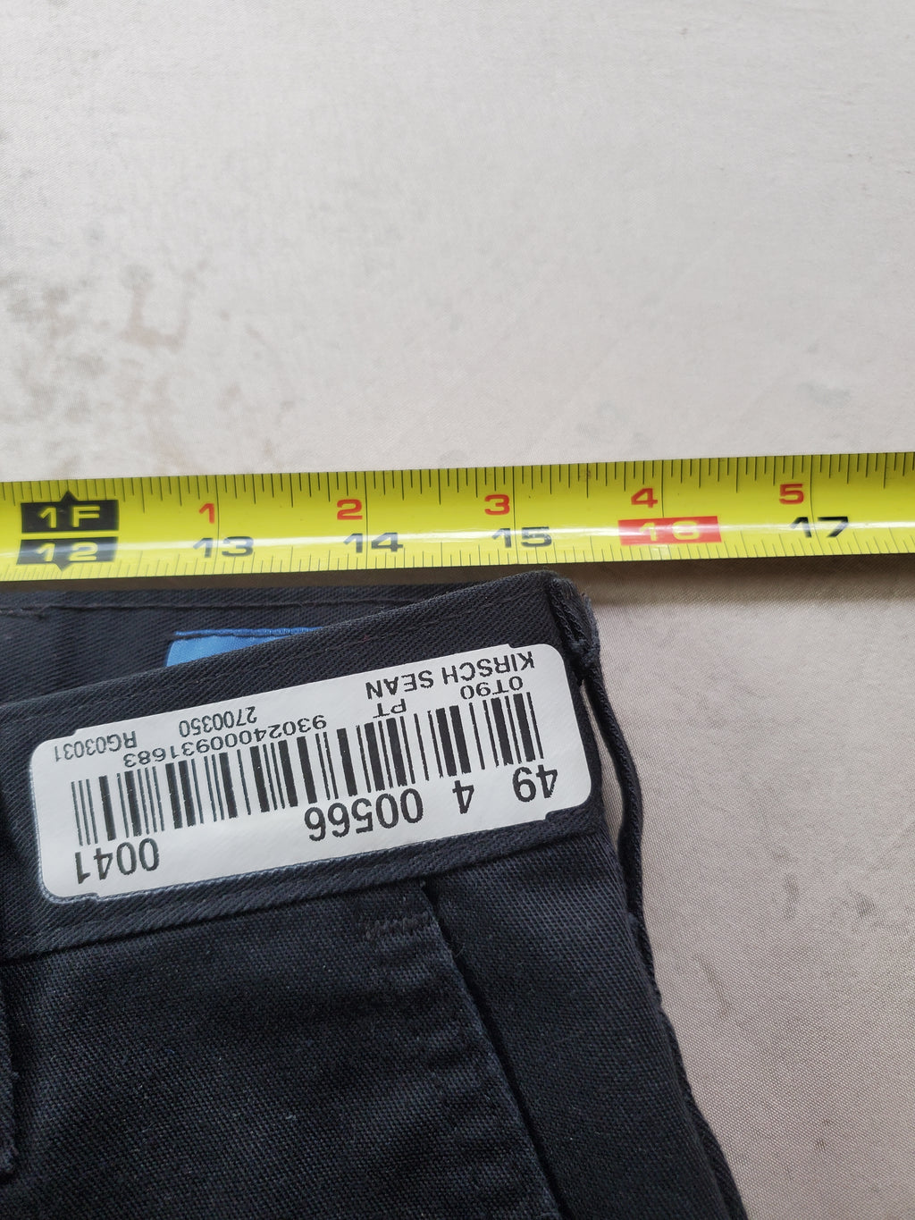 Cintas Comfort Flex Dress Slacks Men’s Size 30x30 – Black – Workwear Uniform Pants
