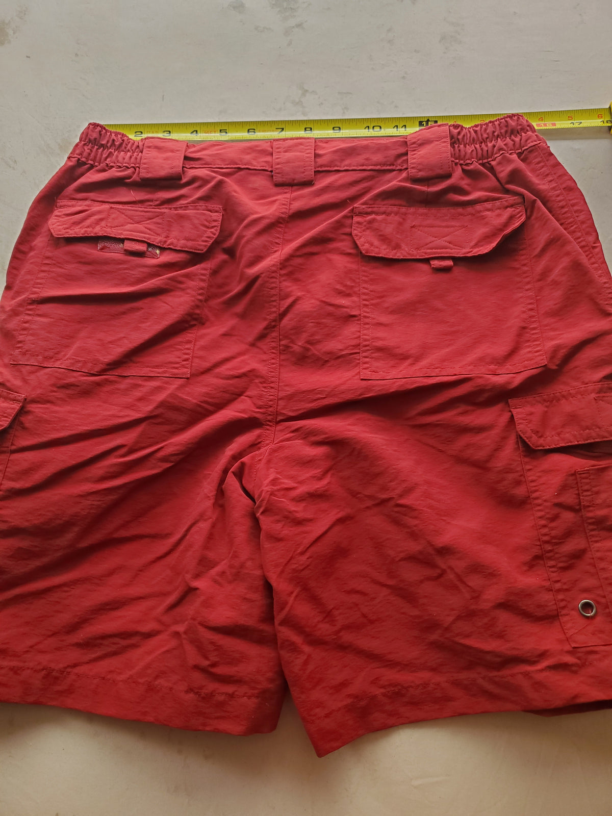 Reel Legends Performance Outfitters Fishing Shorts – Size S – Red – Nylon/Polyester