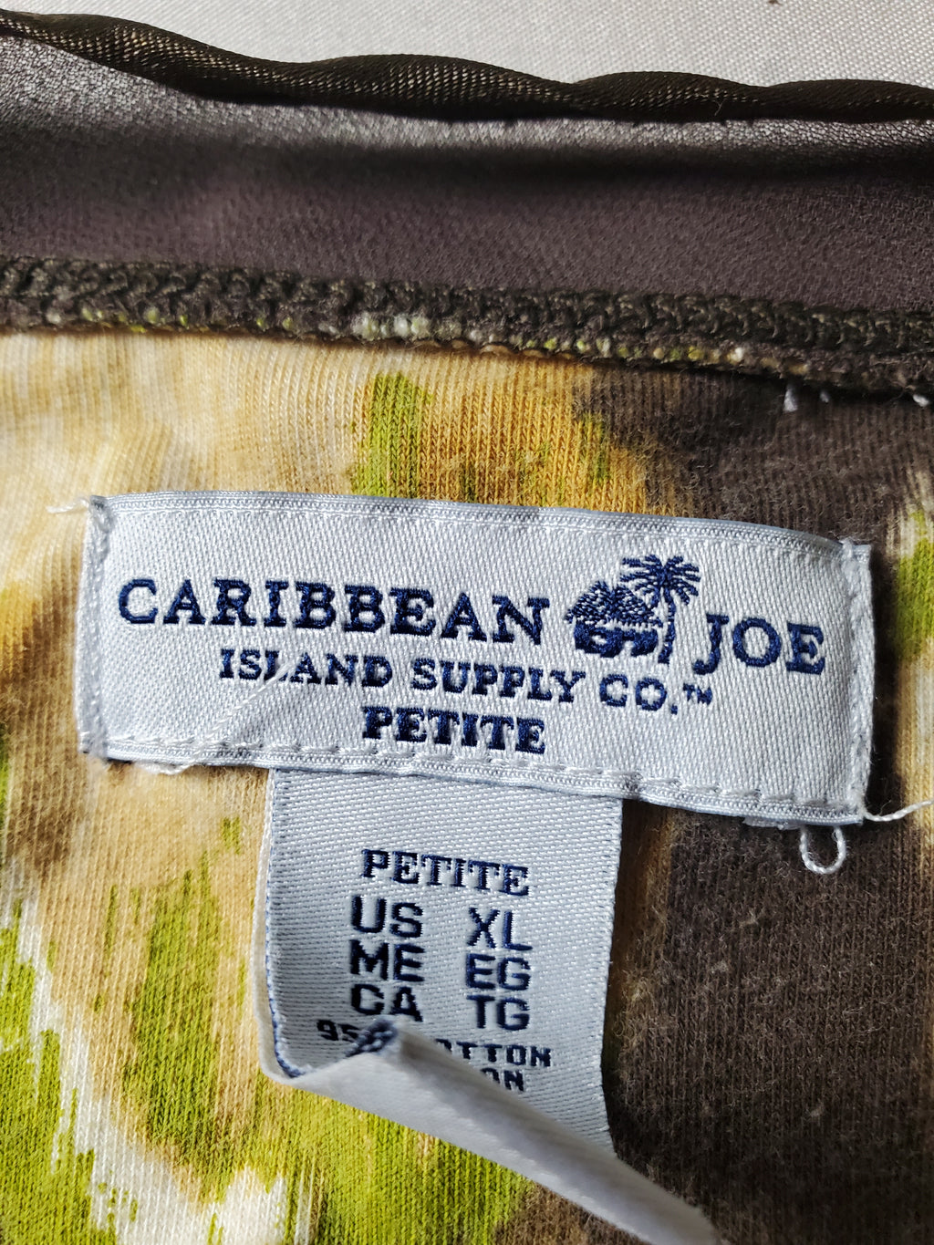 Caribbean Joe Island Supply Co. Petite size XL