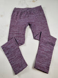 Charlotte Russe Stretch Leggings M/L Burgundy Heathered 24x24 Unstretched