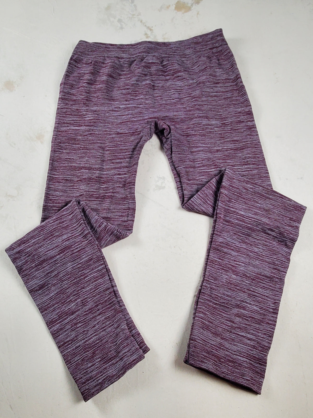 Charlotte Russe Stretch Leggings M/L Burgundy Heathered 24x24 Unstretched