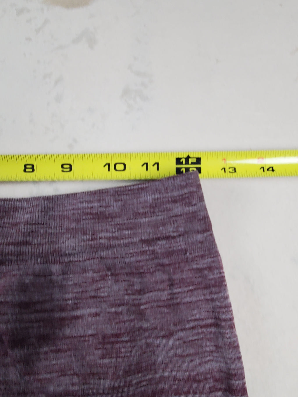 Charlotte Russe Stretch Leggings M/L Burgundy Heathered 24x24 Unstretched