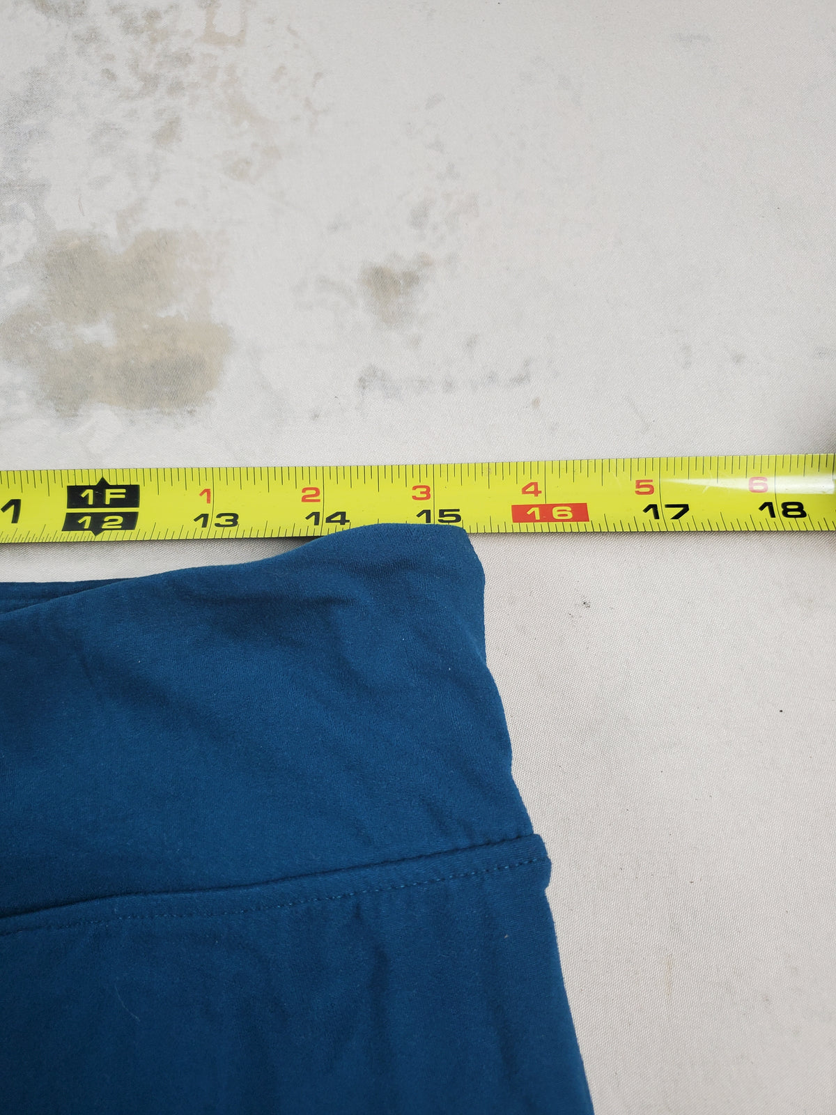 Vintage Hot Kiss Blue Leggings 30x26 Unstretched Y2K Soft Knit Retro Pants