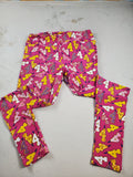 LuLaRoe Tall & Curvy Leggings – Pink “4” Pattern – 30x26 Unstretched
