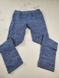 Charlotte Russe Stretch Leggings M/L Blue Heathered 24x24 Unstretched