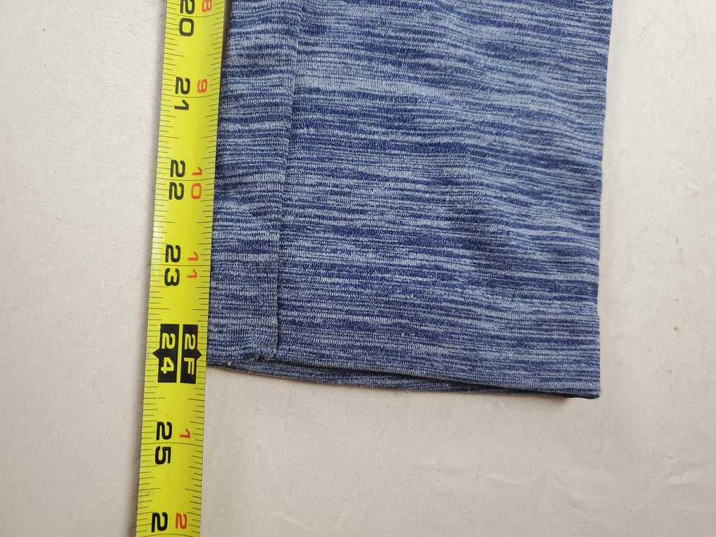 Charlotte Russe Stretch Leggings M/L Blue Heathered 24x24 Unstretched