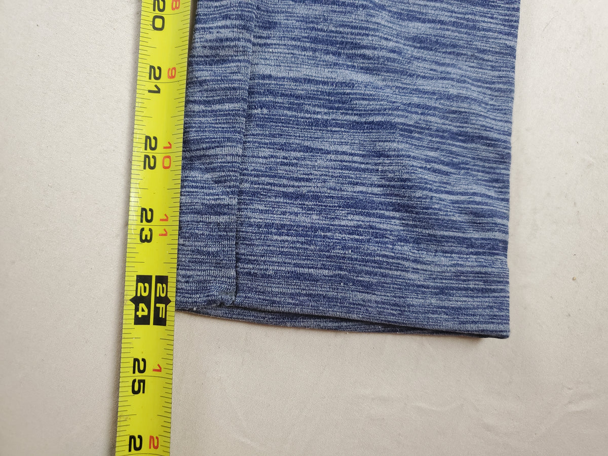 Charlotte Russe Stretch Leggings M/L Blue Heathered 24x24 Unstretched