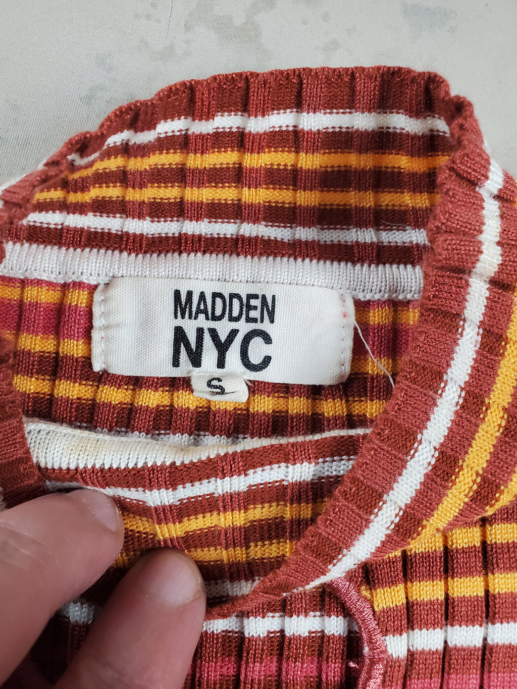 Madden NYC long sleeve high neck top - Size S