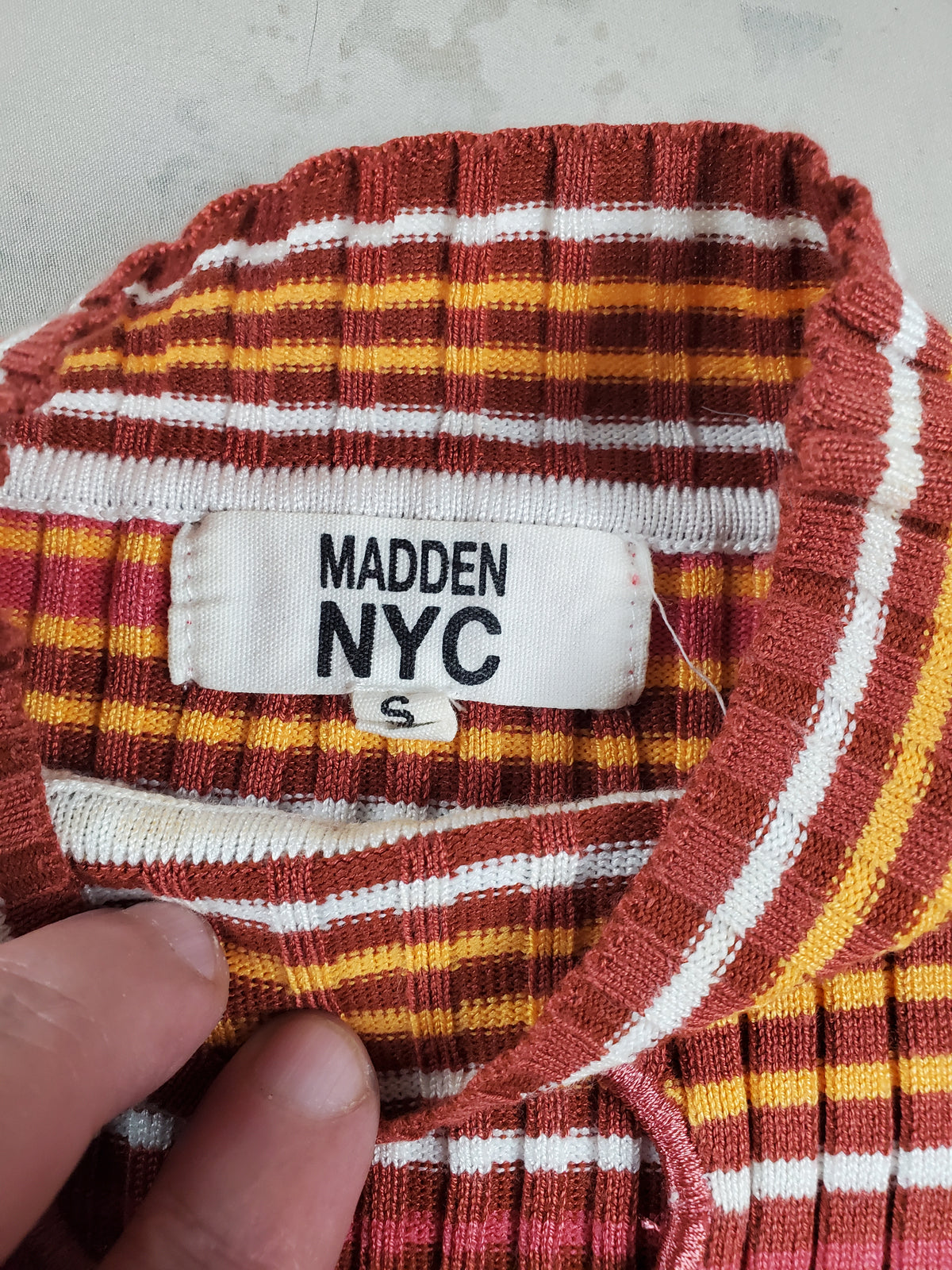Madden NYC long sleeve high neck top - Size S
