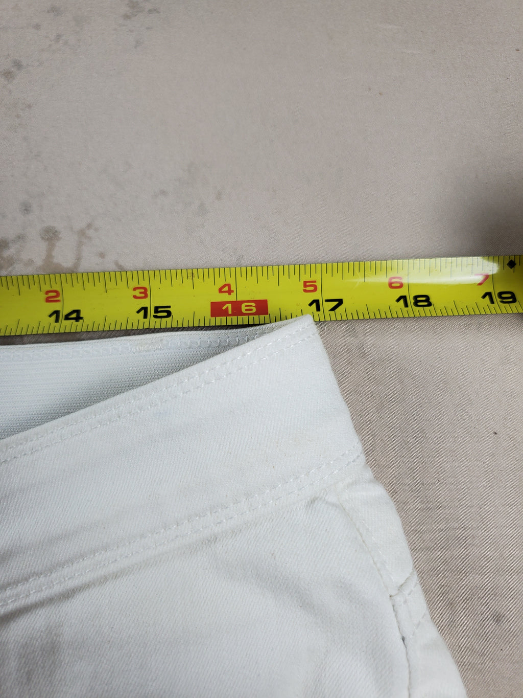 Vintage Allison Daley White Denim Stretch waist jeans Size 14