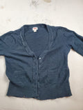 Mossimo Supply Co Black button up sweater top - Size L