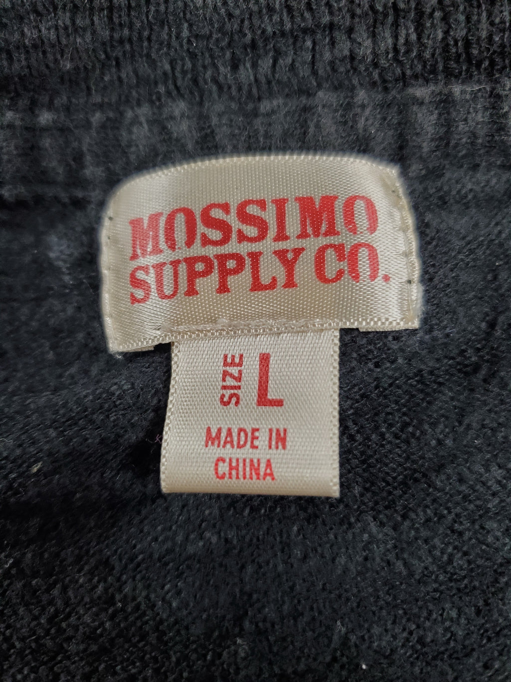 Mossimo Supply Co Black button up sweater top - Size L