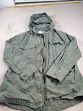 Universal Thread Army Green denim zip up hoodie with snap pockets Size M