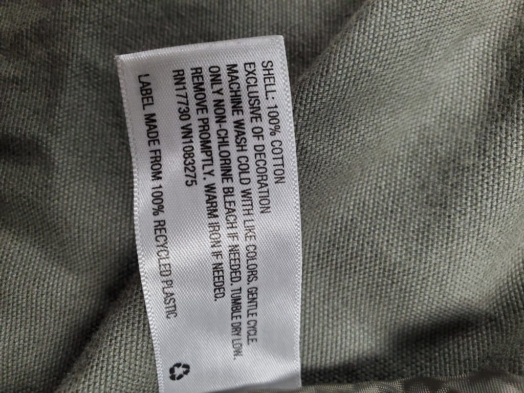Universal Thread Army Green denim zip up hoodie with snap pockets Size M