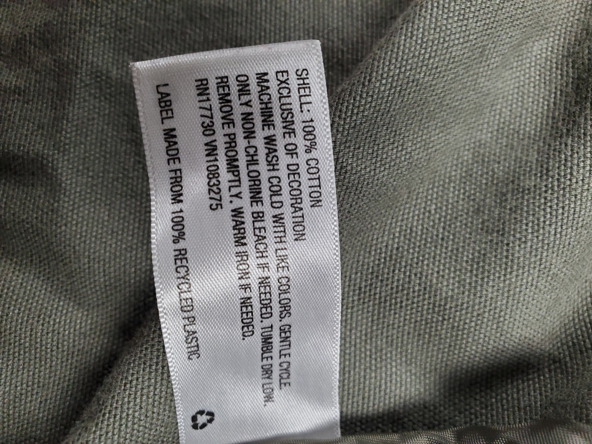 Universal Thread Army Green denim zip up hoodie with snap pockets Size M