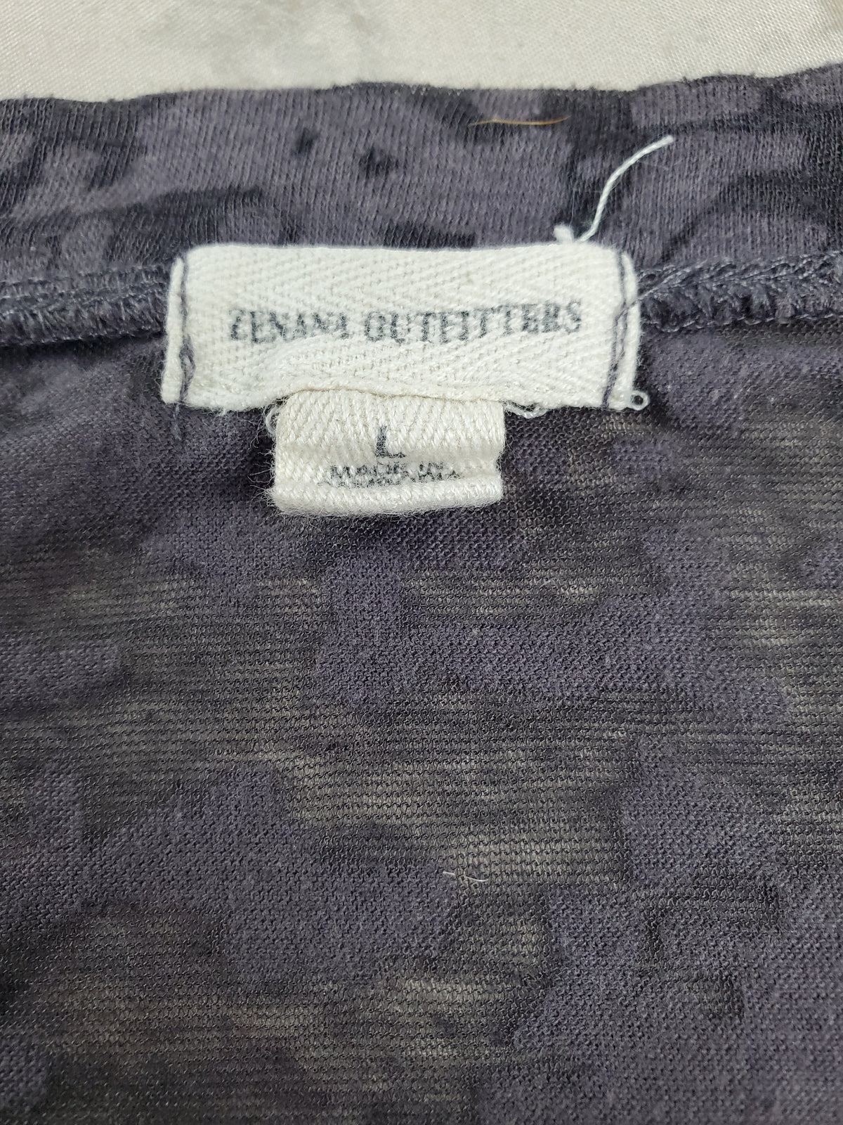 Zenana Outfitters Charcoal gray transparent pattern overshirt - Size L