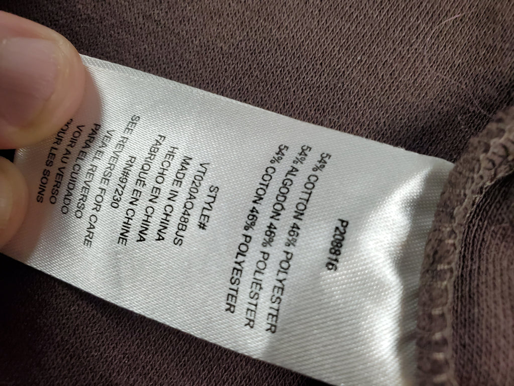 Steve Madden big button brown fleece button up - Size M