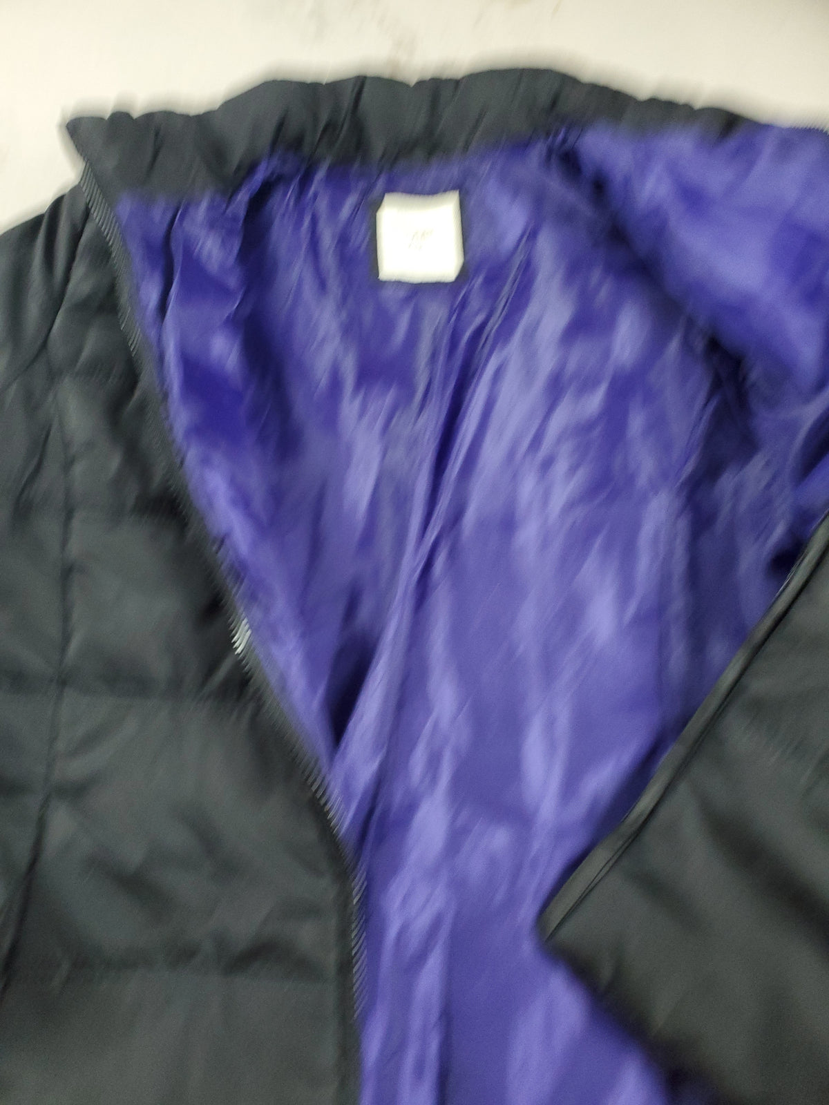 Old Navy Black Plush Coat - Zipper Front - Size M