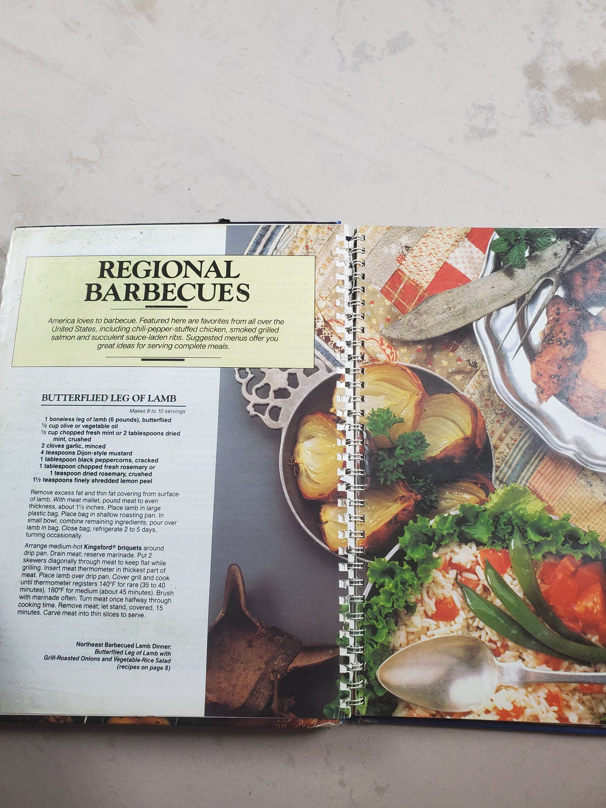 Kingsford Great Barbecues cookbook, Spiral Bound