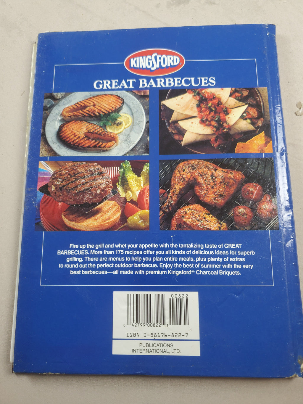 Kingsford Great Barbecues cookbook, Spiral Bound