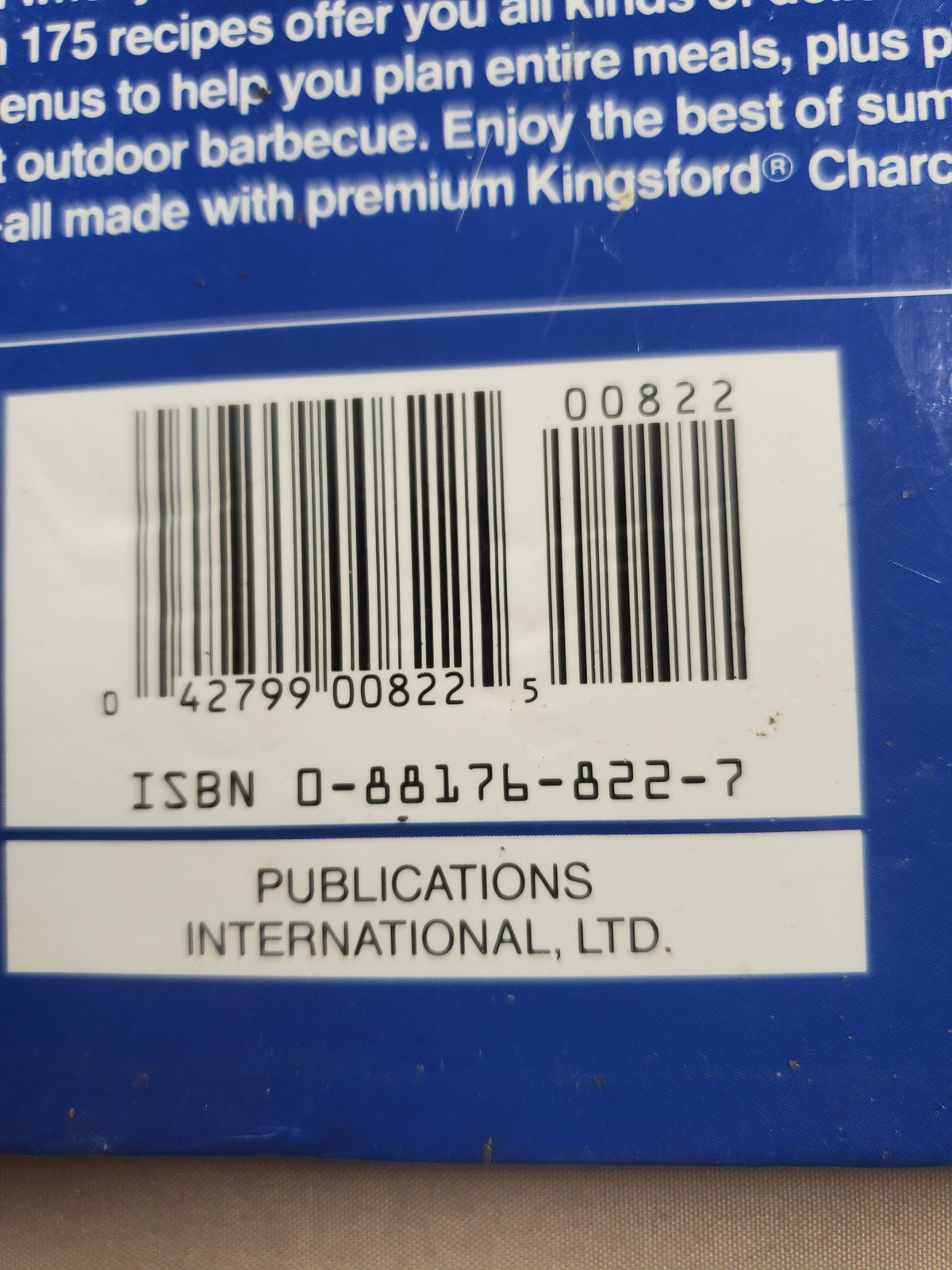 Kingsford Great Barbecues cookbook, Spiral Bound
