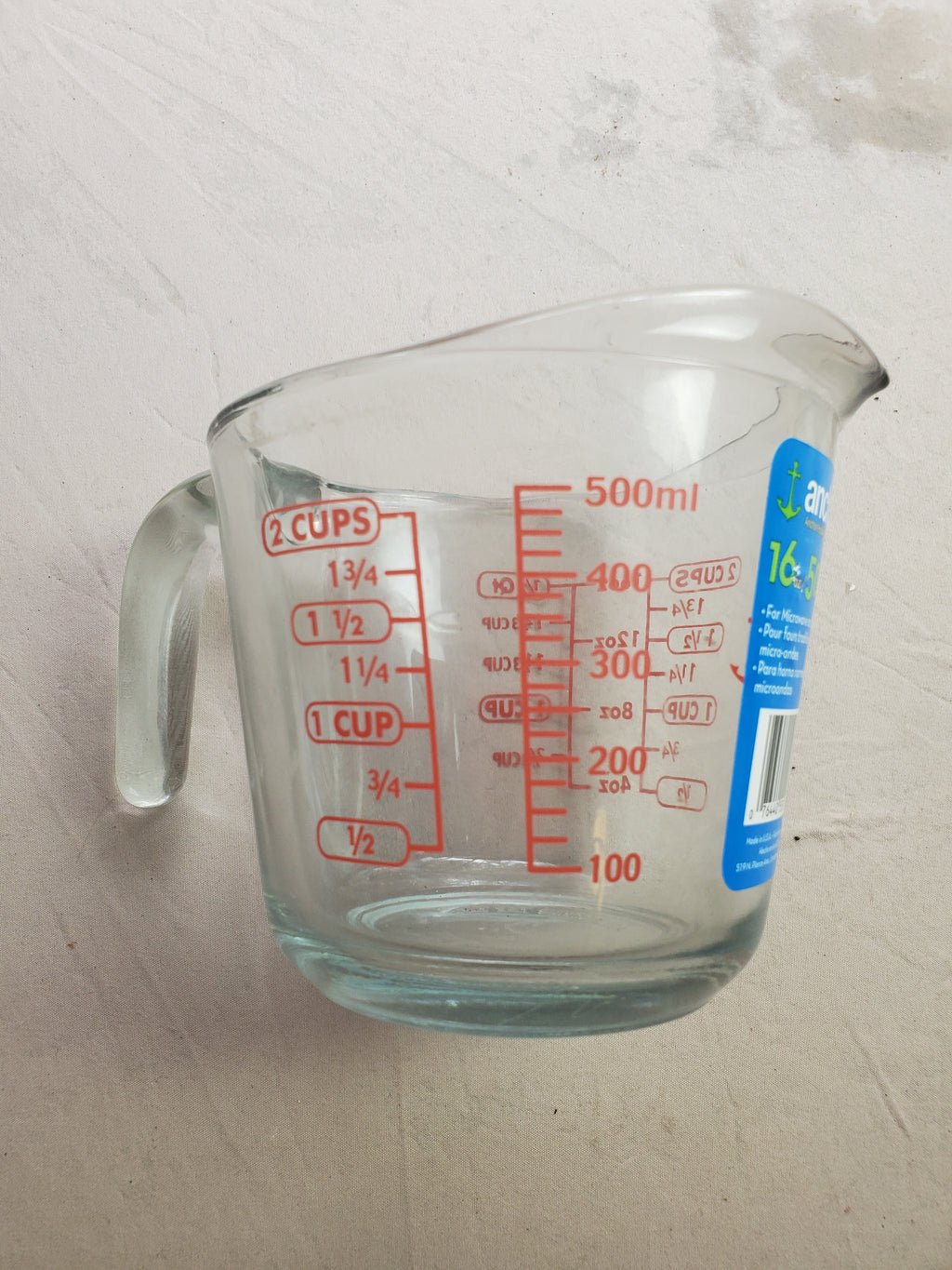 Anchor Hocking 2-cup measuring cup.  New