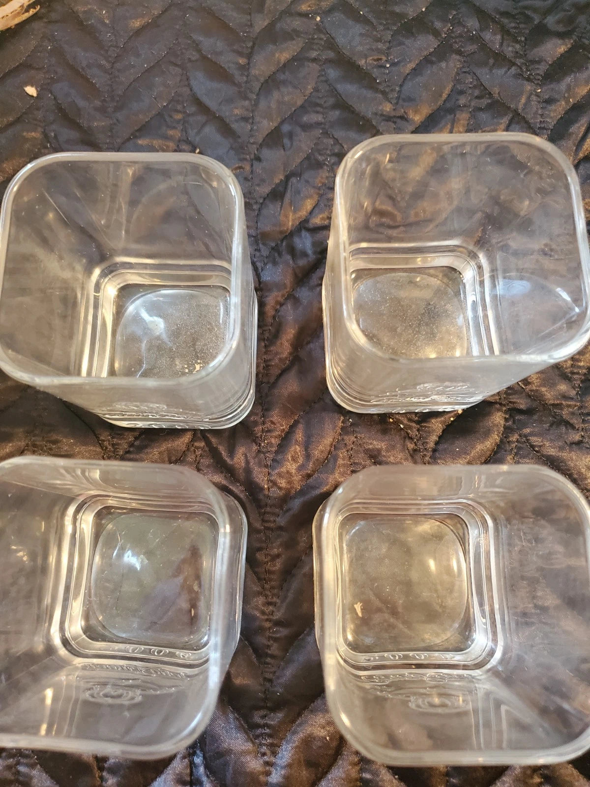 Crown Royal 2000 Limited Edition Set of 4 Embossed Whiskey Glasses