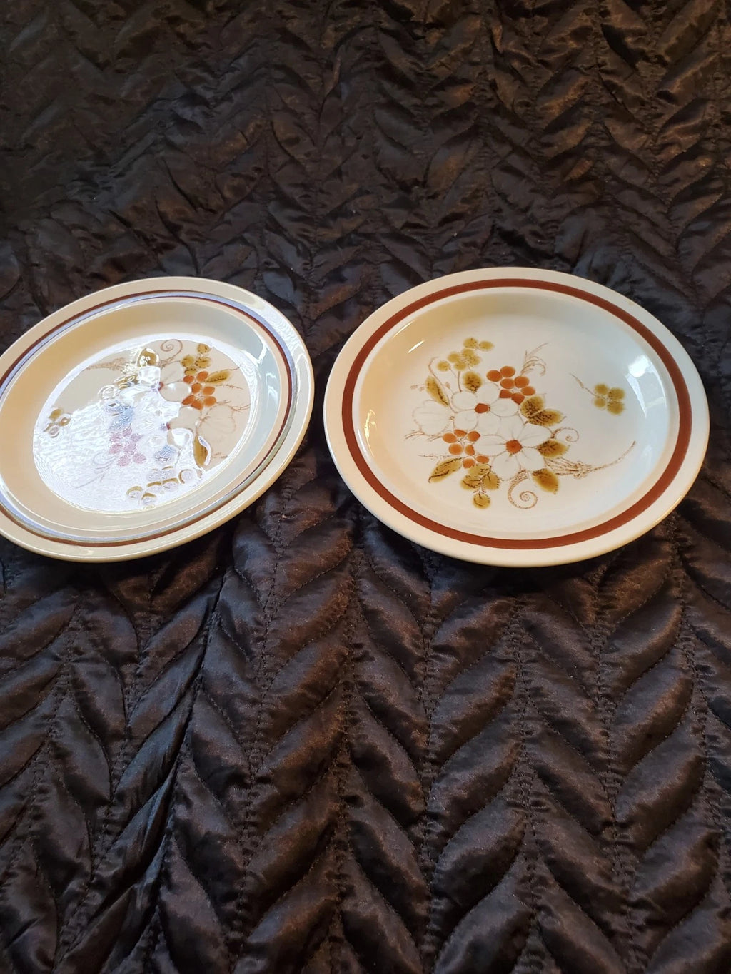 2 Vintage Four Seasons Collections Autumn Bouquet Salad Plates 6.5" Japan