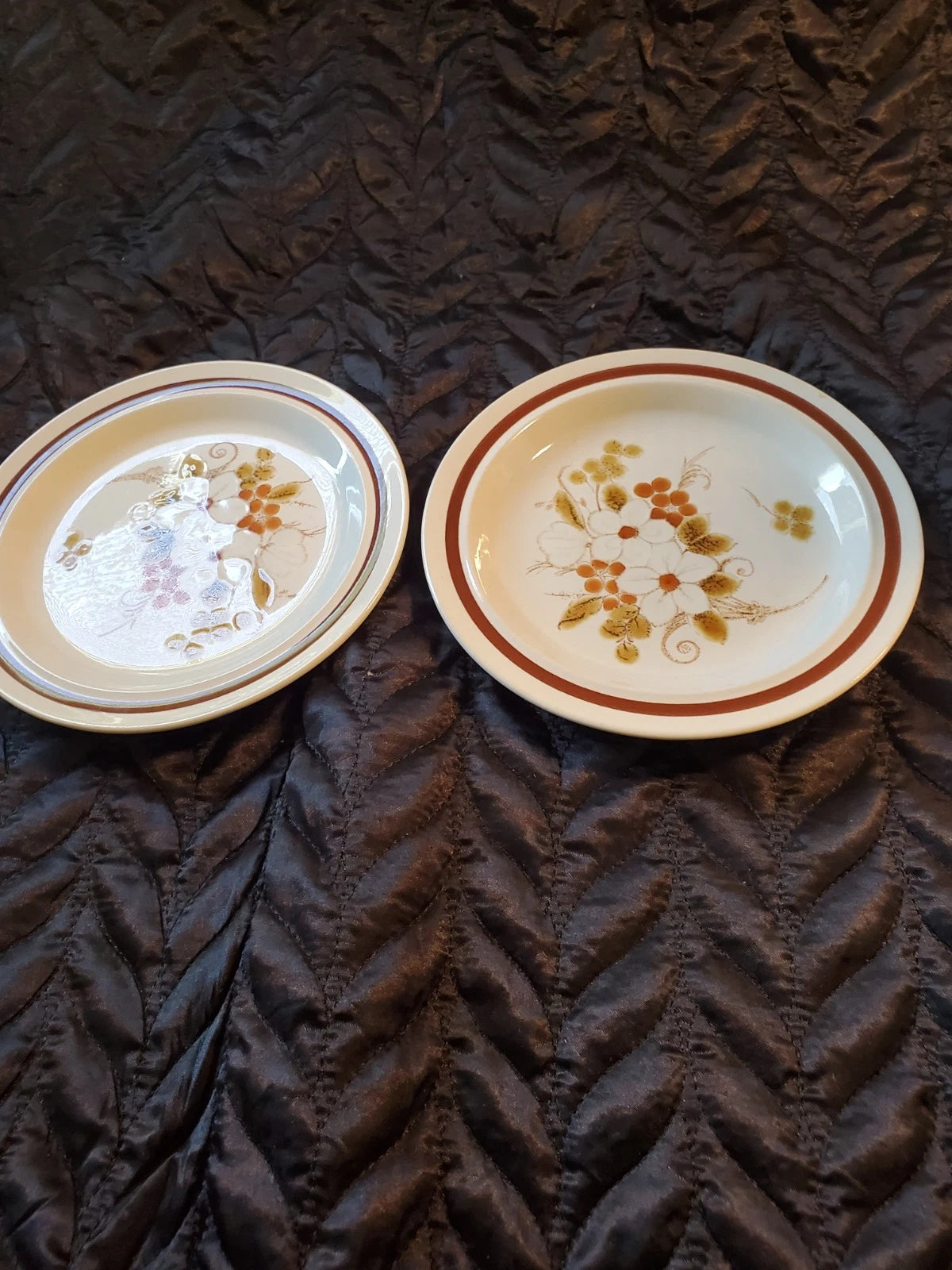 2 Vintage Four Seasons Collections Autumn Bouquet Salad Plates 6.5" Japan