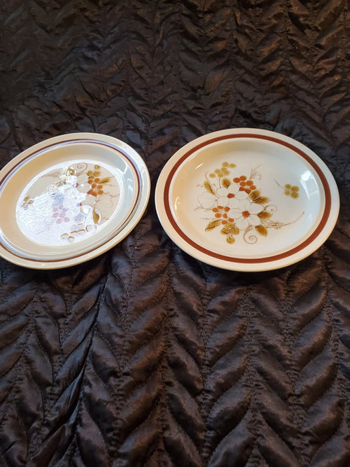 2 Vintage Four Seasons Collections Autumn Bouquet Salad Plates 6.5" Japan